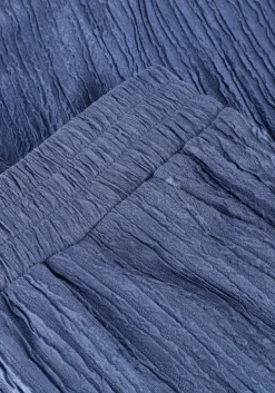 blauwe colourful rebel wijde broek melody structure straight pants