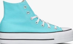 blauwe converse hoge sneakers chuck taylor all star lift