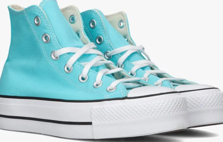 blauwe converse hoge sneakers chuck taylor all star lift