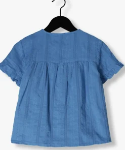 blauwe daily7 blouses ruffle shirt