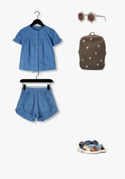 blauwe daily7 blouses ruffle shirt