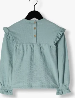 blauwe daily7 blouses t-shirt longsleeve fancy tape