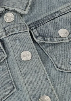 blauwe daily7 gilet denim gilet allover print