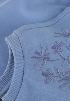blauwe daily7 sweater sweater embroidery flower