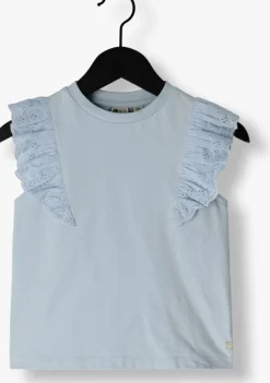 blauwe daily7 top t-shirt ruffle