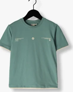 blauwe daily7 t-shirt t-shirt double layer