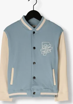 blauwe daily7 vest oversized bomber jacket