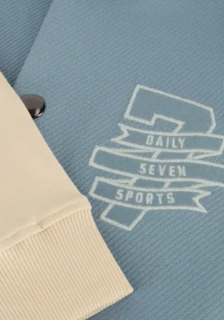 blauwe daily7 vest oversized bomber jacket