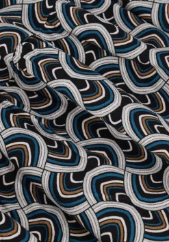 blauwe dea kudibal maxi jurk cathrin (v) - dress with balloon sleeves