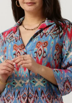 blauwe dea kudibal mini jurk kamille