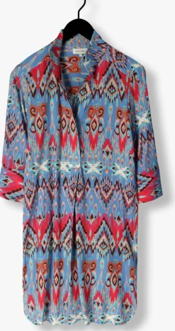 blauwe dea kudibal mini jurk kamille