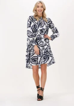 blauwe dea kudibal mini jurk kindra ns (co) dress with balloon sleeves