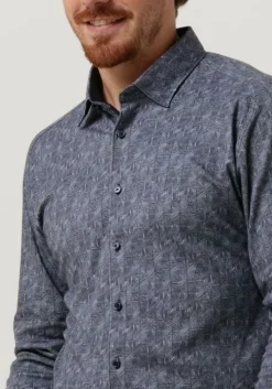 blauwe desoto casual overhemd 58028-3