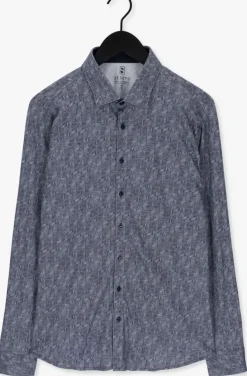 blauwe desoto casual overhemd 58028-3