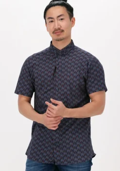 blauwe desoto casual overhemd modern bd