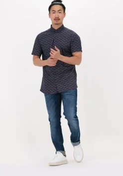 blauwe desoto casual overhemd modern bd