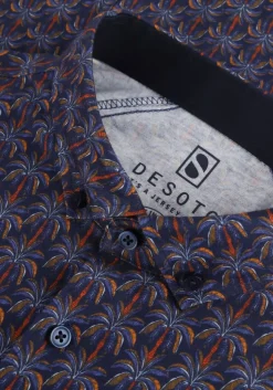 blauwe desoto casual overhemd modern bd
