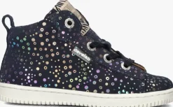 blauwe develab hoge sneakers 44346