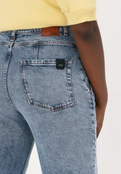 blauwe drykorn mom jeans mind