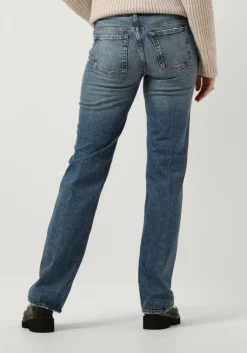 blauwe drykorn straight leg jeans soap