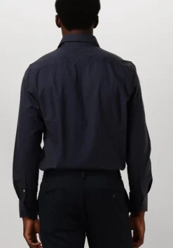 blauwe dstrezzed casual overhemd olav shirt