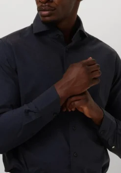 blauwe dstrezzed casual overhemd olav shirt