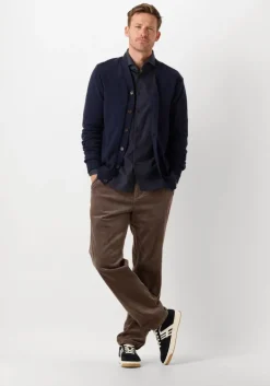 blauwe dstrezzed casual overhemd olav shirt