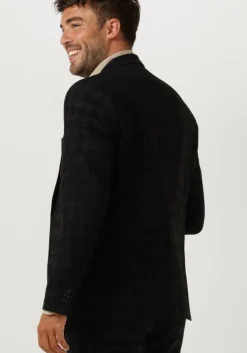 blauwe dstrezzed colberts travel check blazer