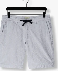 blauwe dstrezzed korte broek lancaster stripe shorts