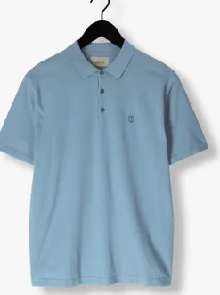 blauwe dstrezzed polo camilo polo