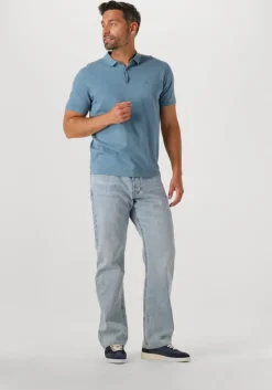 blauwe dstrezzed polo camilo polo