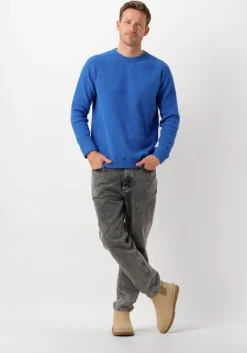 blauwe dstrezzed trui njord crew