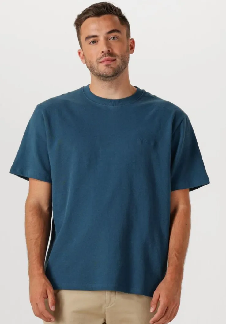 blauwe dstrezzed t-shirt lasse tee