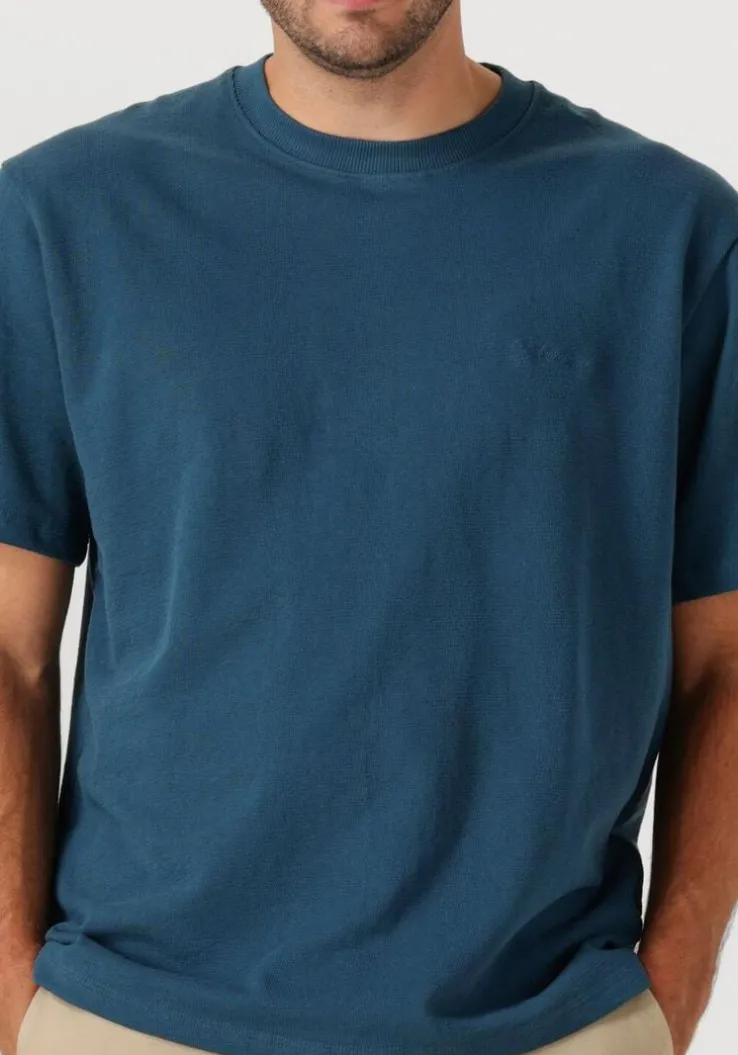 blauwe dstrezzed t-shirt lasse tee