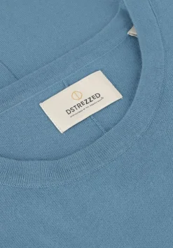 blauwe dstrezzed t-shirt zeke tee