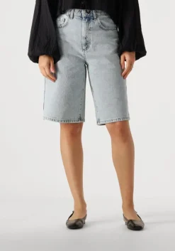 blauwe edited shorts addison denim shorts
