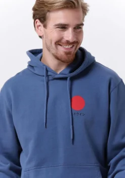 blauwe edwin sweater japanese sun hoodie sweat heavy felpa