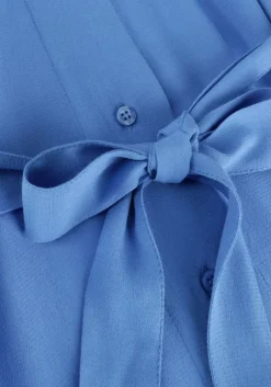 blauwe envii midi jurk enpinenut ss dress