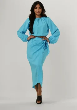 blauwe envii midirok enmallorca skirt 6891
