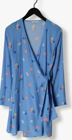 blauwe envii mini jurk enlime ls vn dress