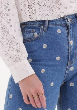 blauwe envii wide jeans enbree jeans emb 6863