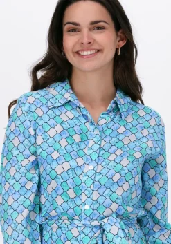 blauwe est'seven maxi jurk est’maxi dress