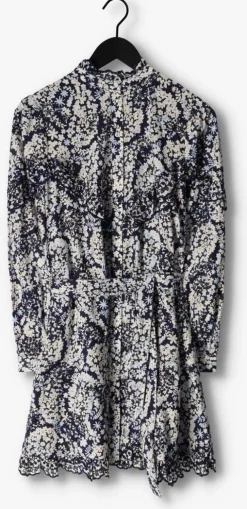 blauwe fabienne chapot mini jurk daila broderie dress 102