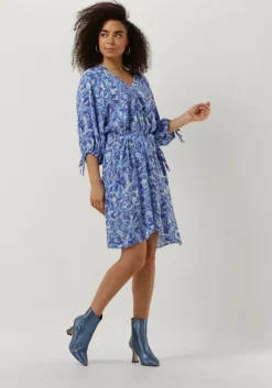 blauwe fabienne chapot mini jurk clipper dress 101