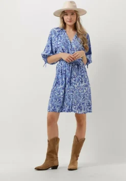 blauwe fabienne chapot mini jurk clipper dress 101