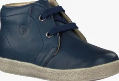 blauwe falcotto lage sneakers conte