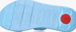blauwe fitflop platte sandalen iw2