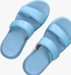 blauwe fitflop platte sandalen iw2