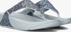 blauwe fitflop slippers lulu glitter toe-post