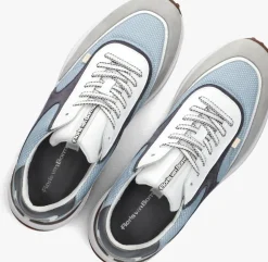 blauwe floris van bommel lage sneakers sfm-10207 noppi